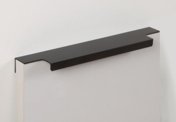 Ray торцевая мебельная ручка для фасадов 200 мм черный матовый