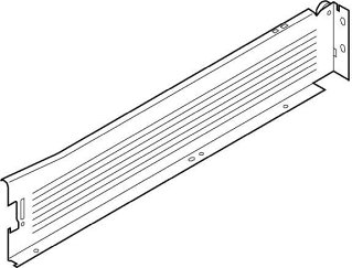 METABOX, Царга М, 86/450 мм, 25 кг, серая, лев.