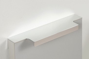 Ray торцевая мебельная ручка для фасадов 150 мм хром полированный