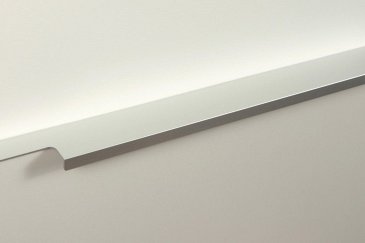 Ray торцевая мебельная ручка для фасадов 450 мм сатиновый хром