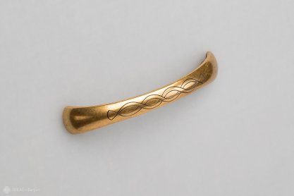 Choice мебельная ручка-скоба 96 мм состаренное золото