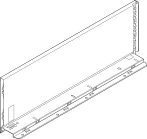 Царга LEGRABOX pure, высота C (177 мм), НД=350 мм, левая, белый-шелк