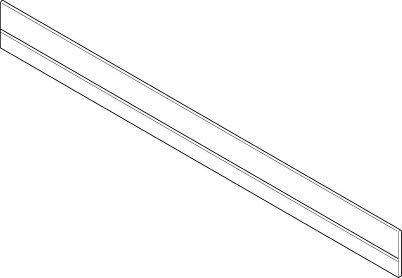 ORGA-LINE, поперечный разделитель под раскрой 1077мм, белый