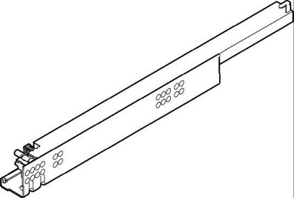 TANDEM без BLUMOTION для боковин 11-16 мм, полного выдвижения, 30 кг, 510мм, лев.