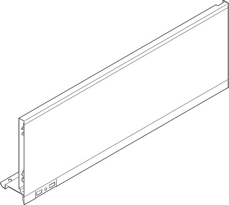 Царга LEGRABOX pure, высота C (177 мм), НД=450 мм, правая, терра-черный