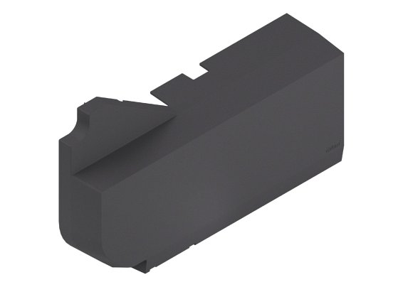 AVENTOS HL, заглушка для SERVO-DRIVE основная темно-серая, лев.