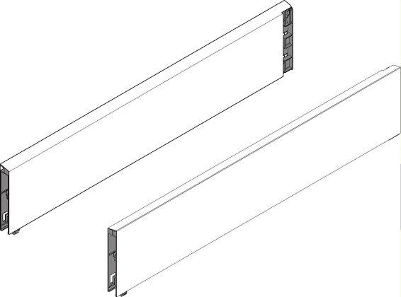 TANDEMBOX intivo, BOXCAP 350мм, белый, комплект