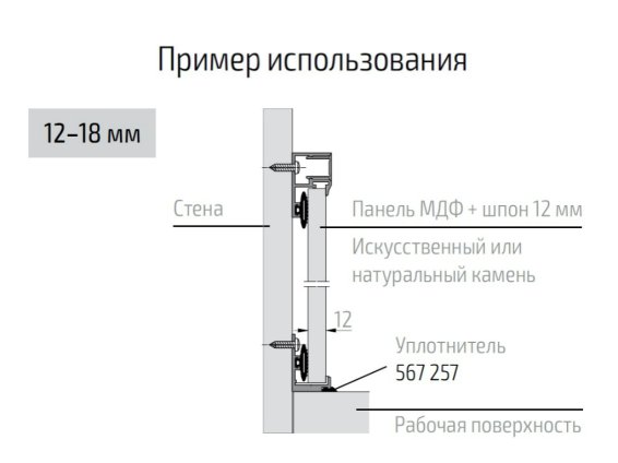 Уплотнитель прозрачный (1 метр)