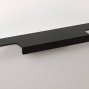 Ray торцевая мебельная ручка для фасадов 150 мм черный матовый
