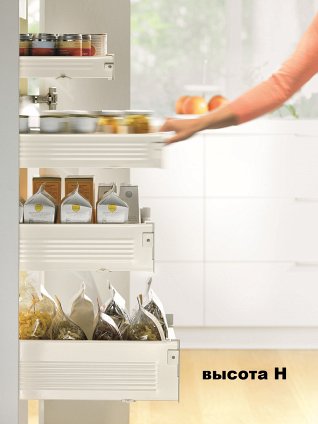 Внутренний ящик METABOX (высота H 150, глубина 500 мм) кремовый