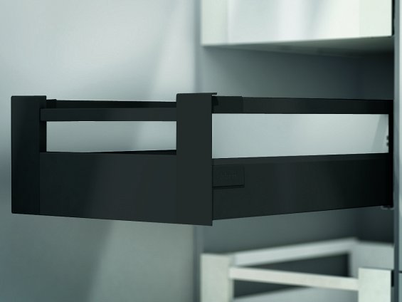 Внутренний ящик TANDEMBOX antaro с TIP-ON BLUMOTION (высота С 192, глубина 500 мм, вес ящика от 10 до 30 кг), черный
