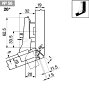 Комплект петли №56 CLIP top BLUMOTION для угла +20гр, встык, саморез